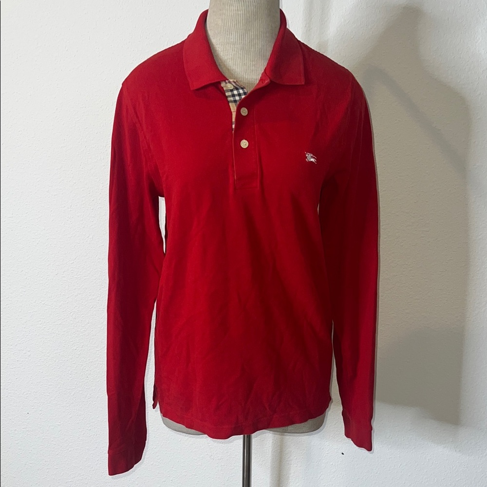 Burberry Long Sleeve Polo Shirt
